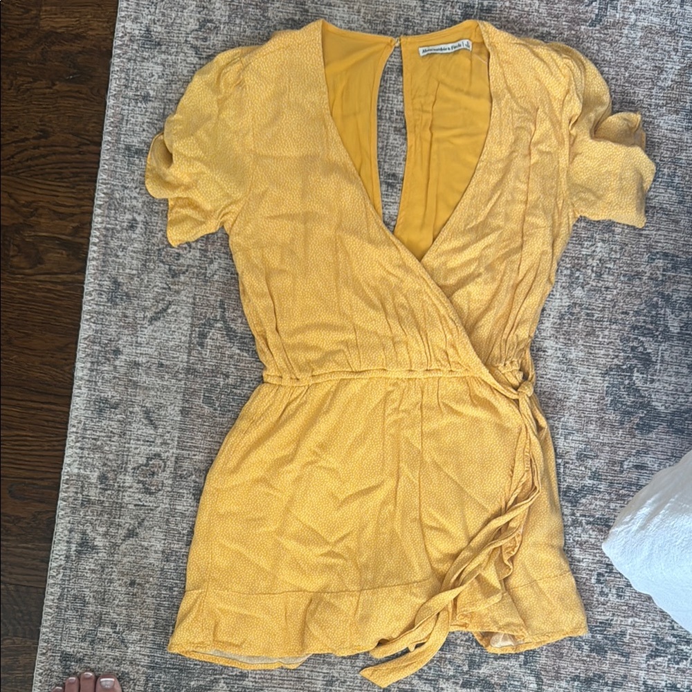 Abercrombie & Fitch Yellow Mini Dress